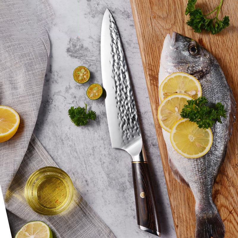 Unleash Your Culinary Skills with the 8 Inch Household Color Wooden Handle Slicing Knife
